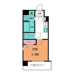 ファステート鶴舞駅前リヴェール【801号室】の間取り