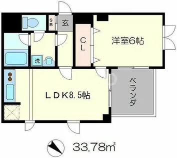 ルミエール出町柳【2階】の間取り