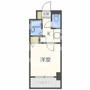 エスリード梅田東【4階】の間取り