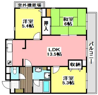 コート若園【2階】の間取り