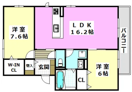 モンパレス【3階】の間取り