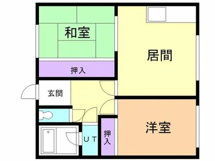 第3グレース加地【102号室】の間取り