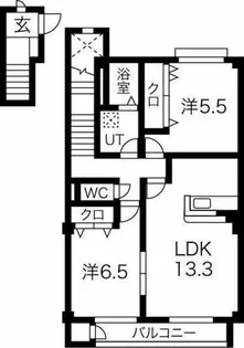 シュプール21【202号室】の間取り