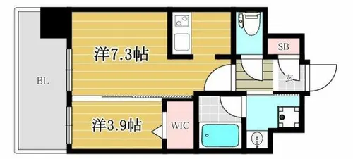 エンクレスト博多駅南SHARE【10階】の間取り