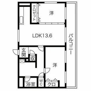 グランプリシード【6階】の間取り