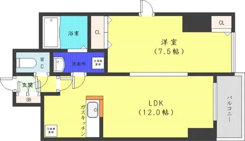 ビーンズコート【7階】の間取り