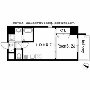 シティライツYATOMIDORI【6階】の間取り