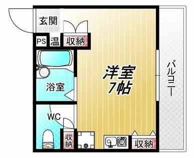 タイムハイツ布施【5階】の間取り
