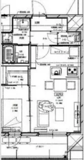 Alivis三国本町【4階】の間取り