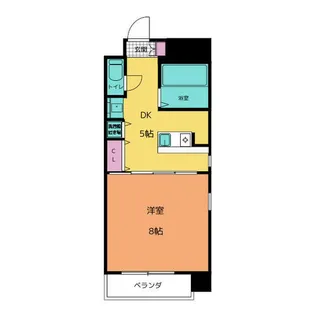 HARADA栄南ビル【5階】の間取り