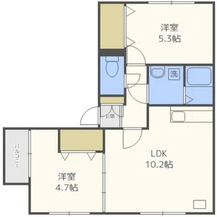 CASA RAVIN S4【1階】の間取り