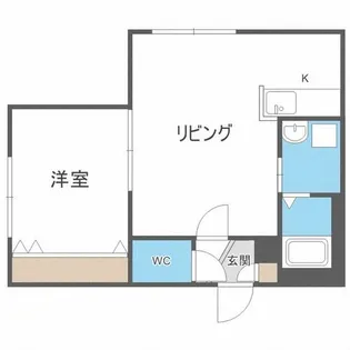 レジナス澄川【1階】の間取り