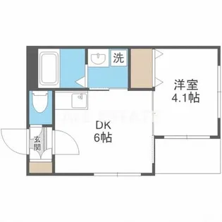 ハーモニーテラス巽南【1階】の間取り