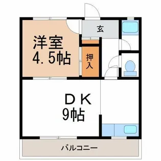 コーポ東栄【101号室】の間取り