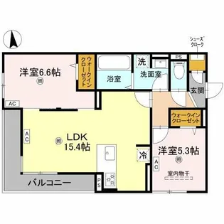 Armojour A棟【3階】の間取り