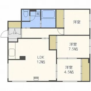 第5コスモハイツ【101号室】の間取り