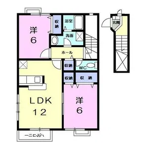 エメ シャンブルⅡ【2階】の間取り
