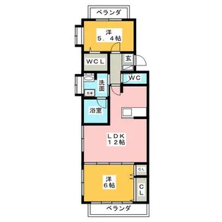 アスカ甚目寺【3階】の間取り