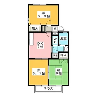 ヴィラ・エテルノ【2階】の間取り