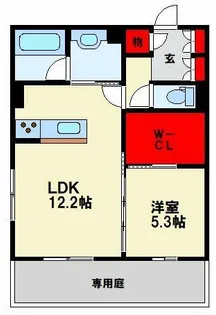 D-ROOM八幡駅前【1階】の間取り