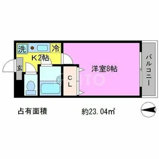 アミ宝ヶ池【1階】の間取り