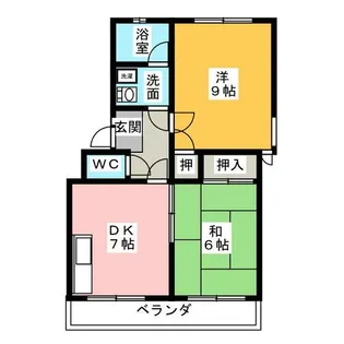 辻コーポ【1階】の間取り