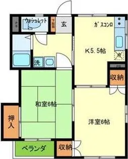 サントル【2階】の間取り
