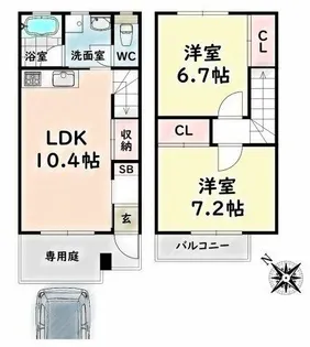アプト大堀の間取り