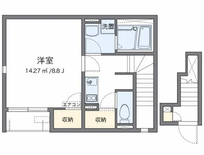 レオネクストかぐや【2階】の間取り