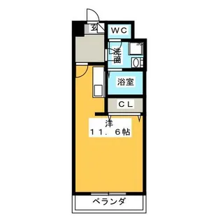 レジデンス新瀬戸【8階】の間取り