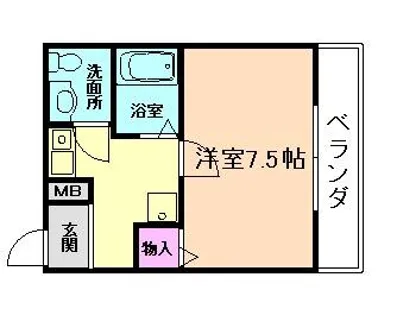パイン箕面【3階】の間取り