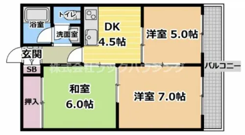 ホワイトハイツ【1階】の間取り