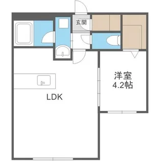 カレラ学園前【401号室】の間取り