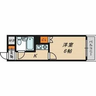 リッチハイツ城北【2階】の間取り