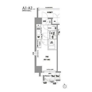 エスリード今池アヴェール【7階】の間取り