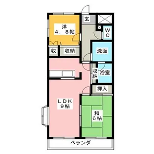 グレイスヴィラK【4階】の間取り