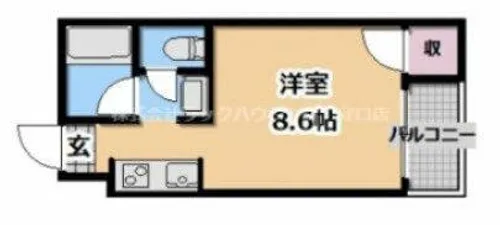 レーヴ千林【3階】の間取り
