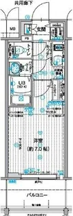 エスリード志賀本通ザ・フロント【4階】の間取り