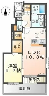 メモリーくすのき【1階】の間取り