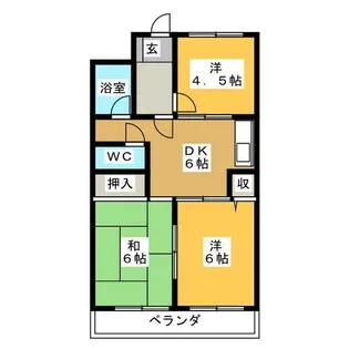 第2若葉ビル【3階】の間取り