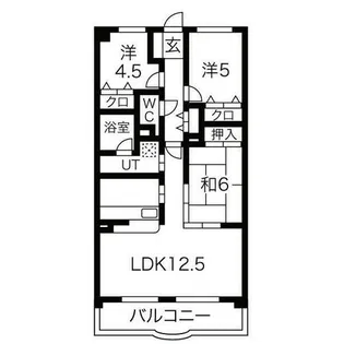 クレストヒルズ東山【3階】の間取り