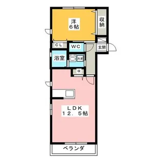 コーポスカイラーク B棟【2階】の間取り