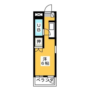 ハイツ尾洲【3階】の間取り