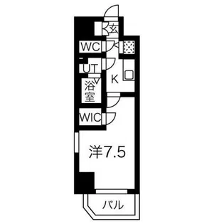 エスリード泉プライム【8階】の間取り
