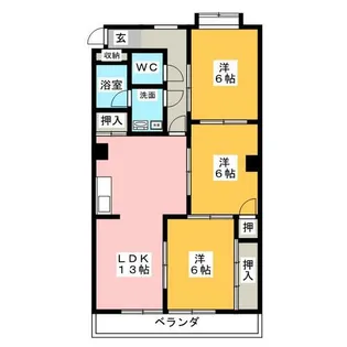 エミナンス弥富が丘【3階】の間取り