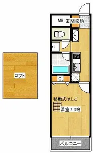 エグゼK&KⅡ【7階】の間取り