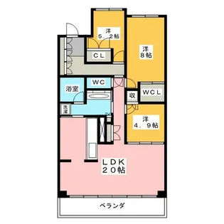 プライムメゾン富士見台【4階】の間取り