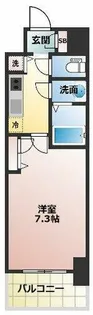 プランドール北浜【4階】の間取り