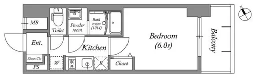 アドバンス名古屋シュテルン【2階】の間取り