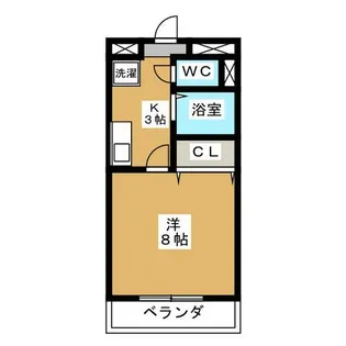 1Kの間取り画像